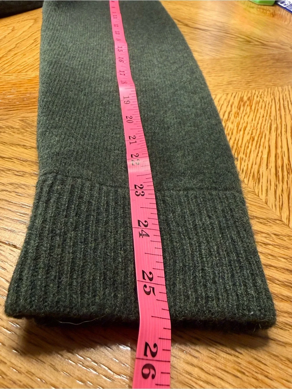 Vintage J Crew Dark Green Button-Front Lambs Wool Women's Sweater Cardigan